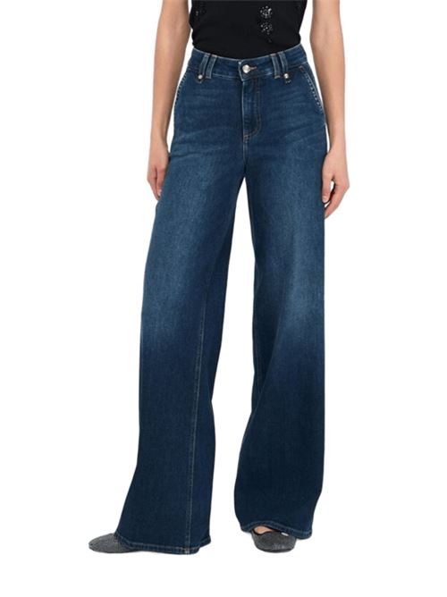 Jeans da donna , cotone elasticizzato, gamba flare, colore denim blu chiaro LIU JO | UF5128-D026978947